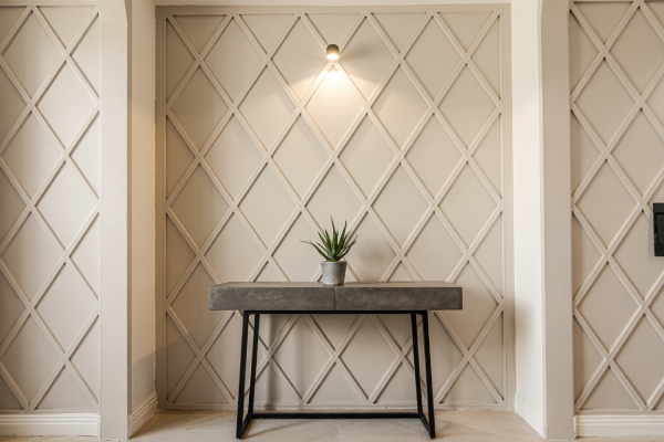 Geometric wall paneling
